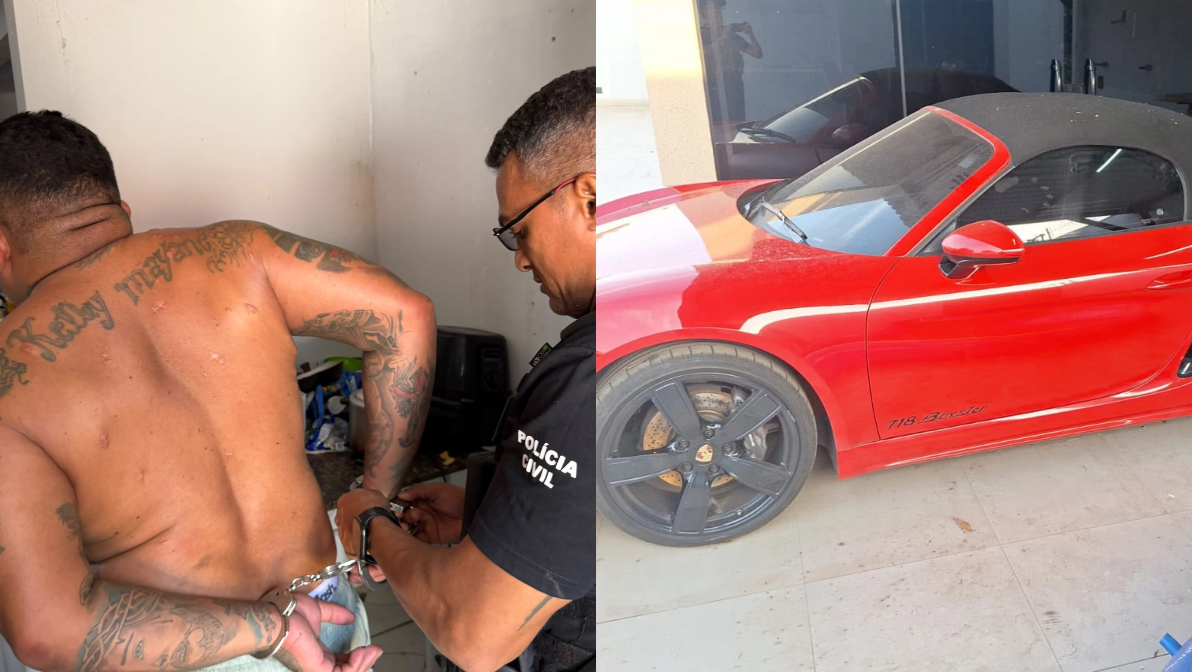 “Sapão”, apontado como líder de organização criminosa, é preso com outros cinco; operação apreende Porsche e R$ 20 mil no PI e MA