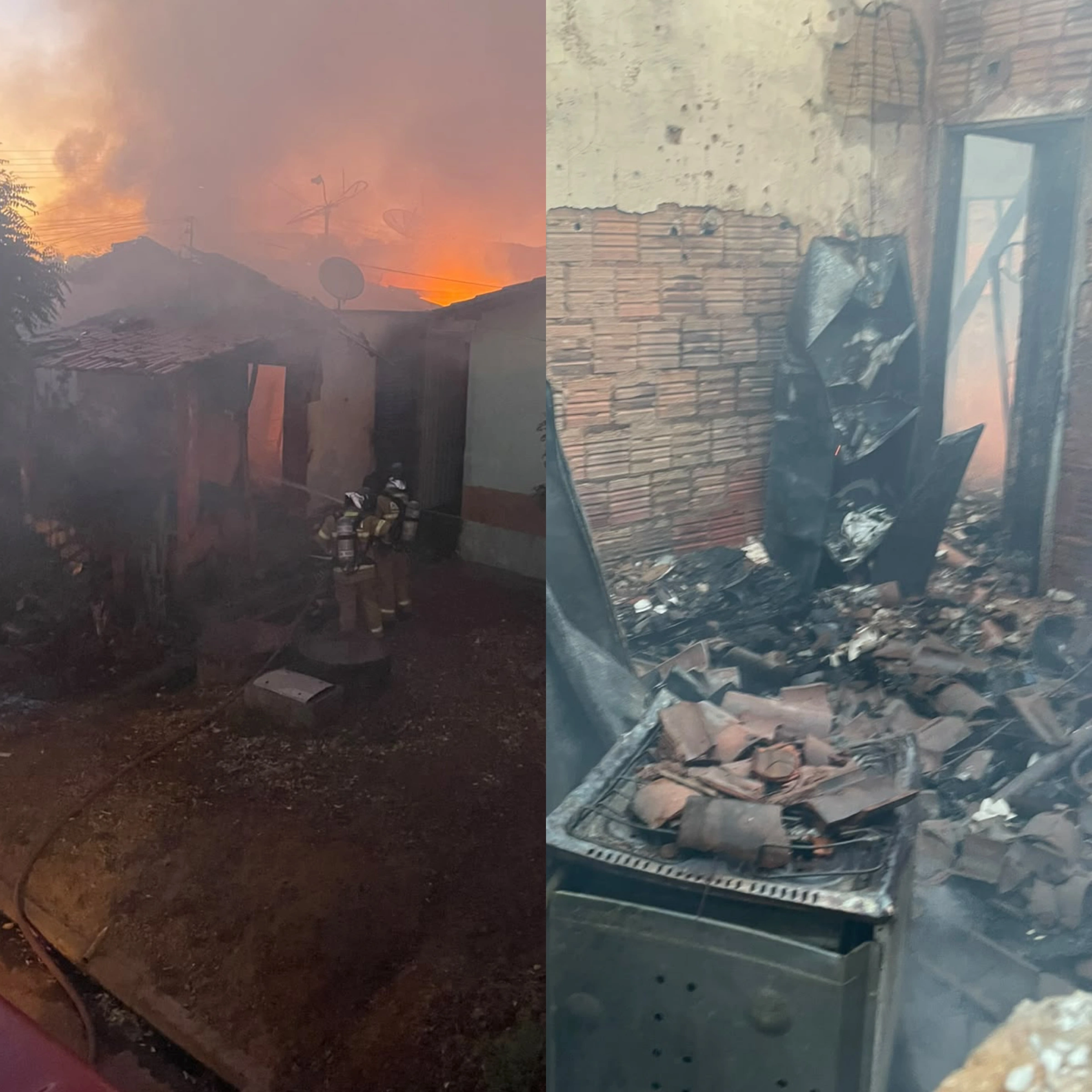 Incêndio de grandes proporções destrói residência no Piauí
