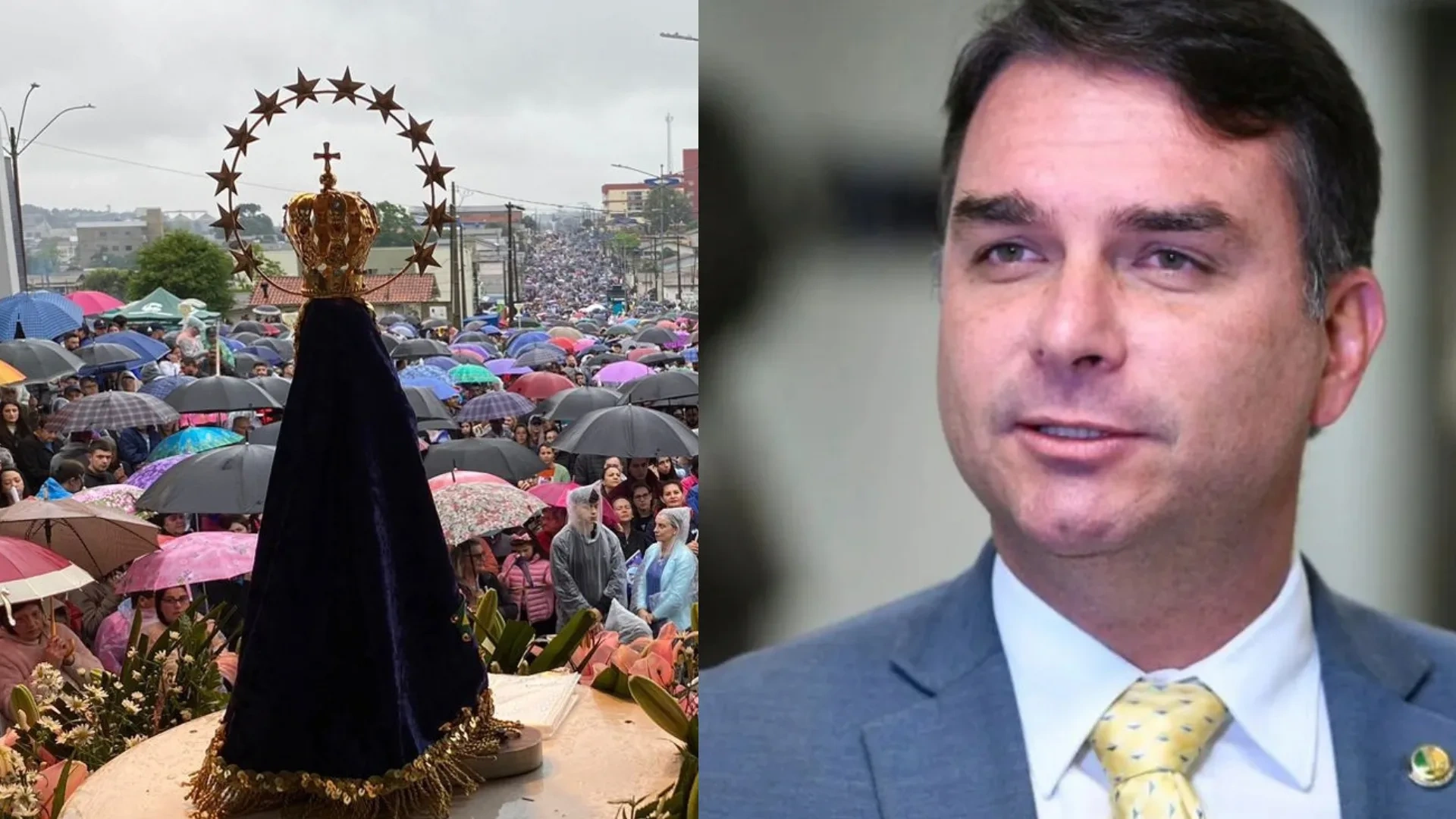 GloboNews pede desculpas por associar Flávio Bolsonaro a projeto contra Padroeira do Brasil