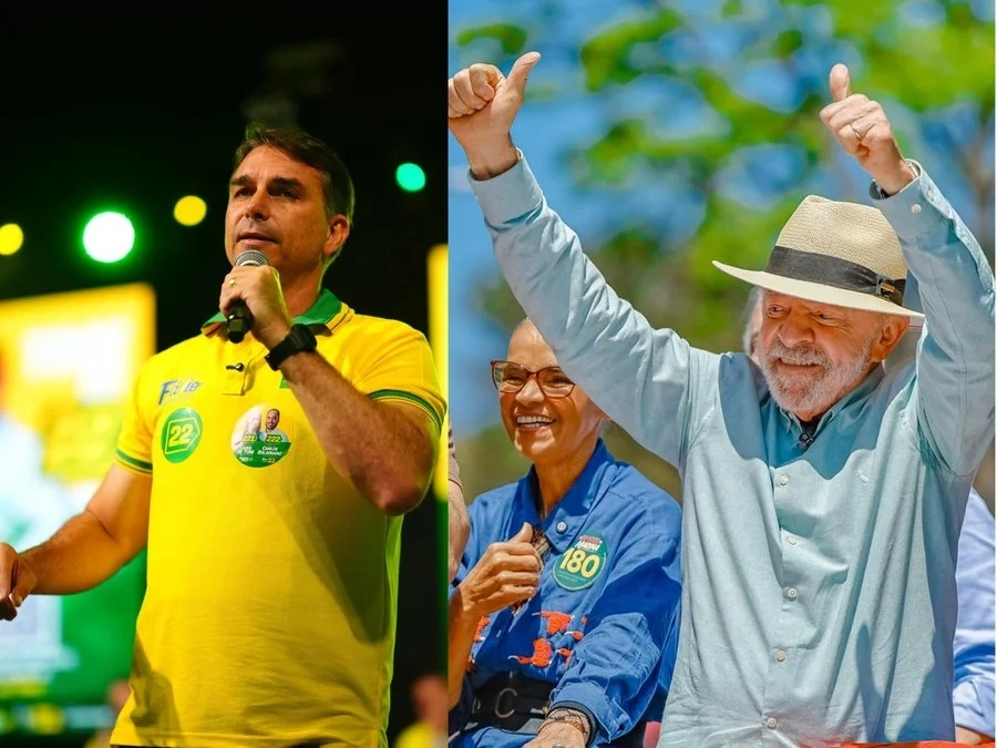 Flávio Bolsonaro e Lula vão disputar o 2º turno da eleição presidencial